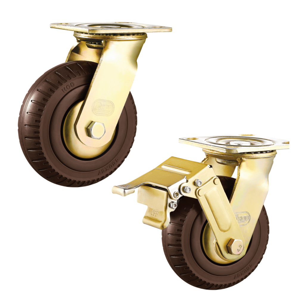 Foam Rubber Caster wheels with Double Ball Bearing