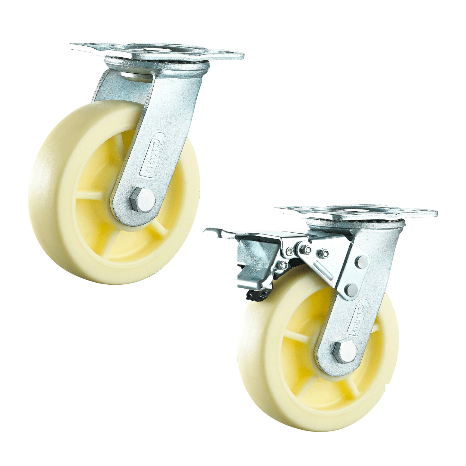 Heavy Duty PP Caster Wheels With Double Ball Bearing