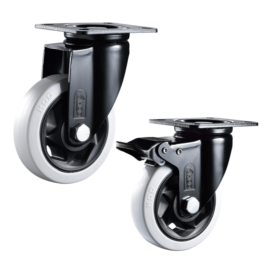 Medium Duty PP Caster Wheels With Double Ball Bearing