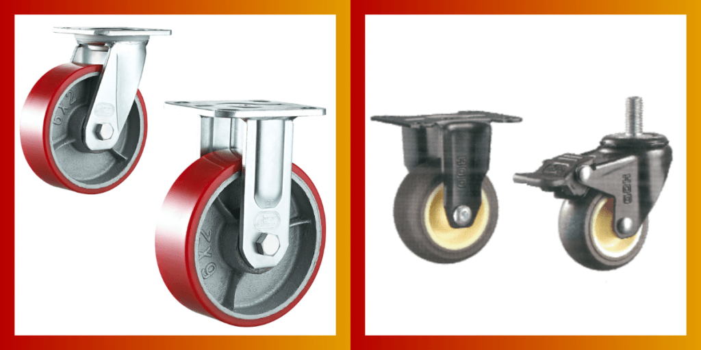 Thermoplastic Rubber Caster Wheels